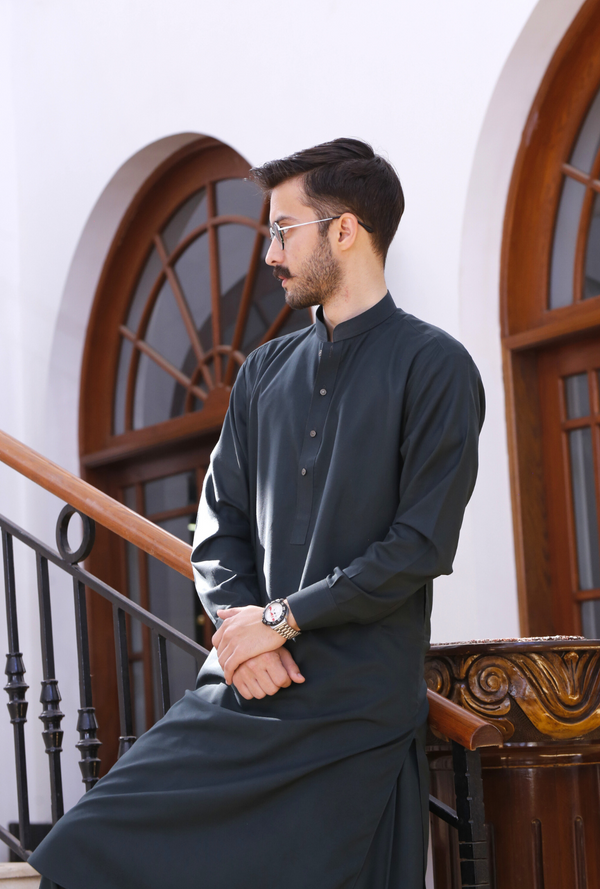 Dark Teal Shalwar Kameez