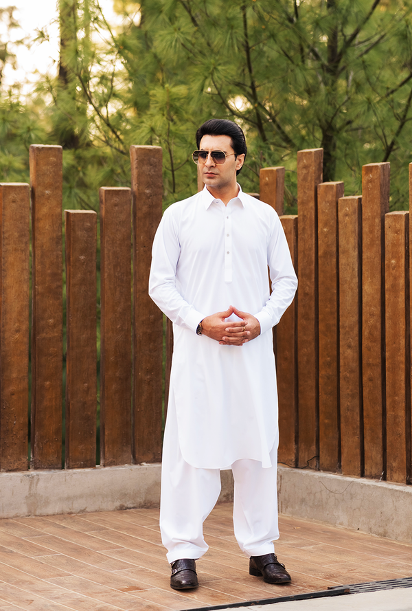 White Shalwar Kameez